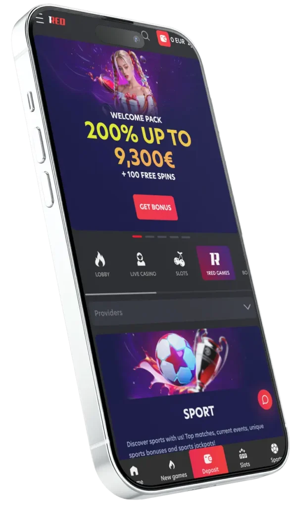 1Red Casino Mobile App