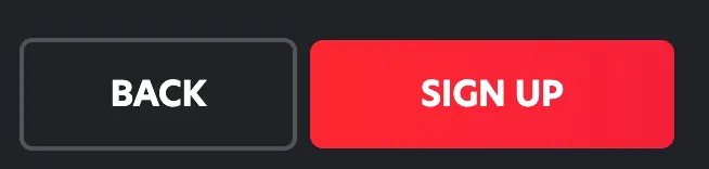 Back and Sign Up Buttons