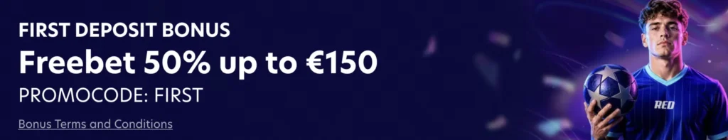 1red Sport First Deposit Bonus